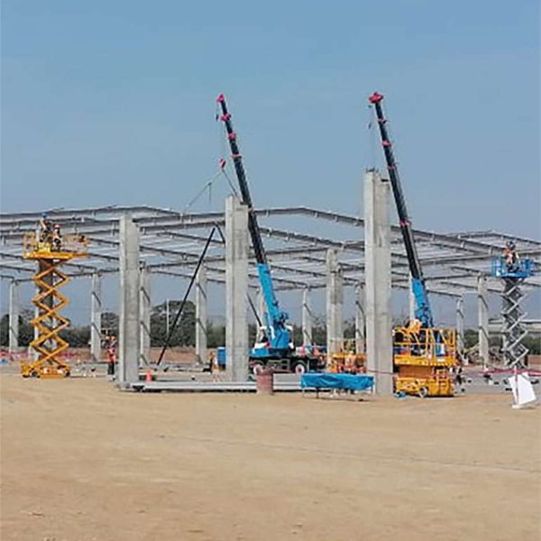 Instalación de estructuras pesadas